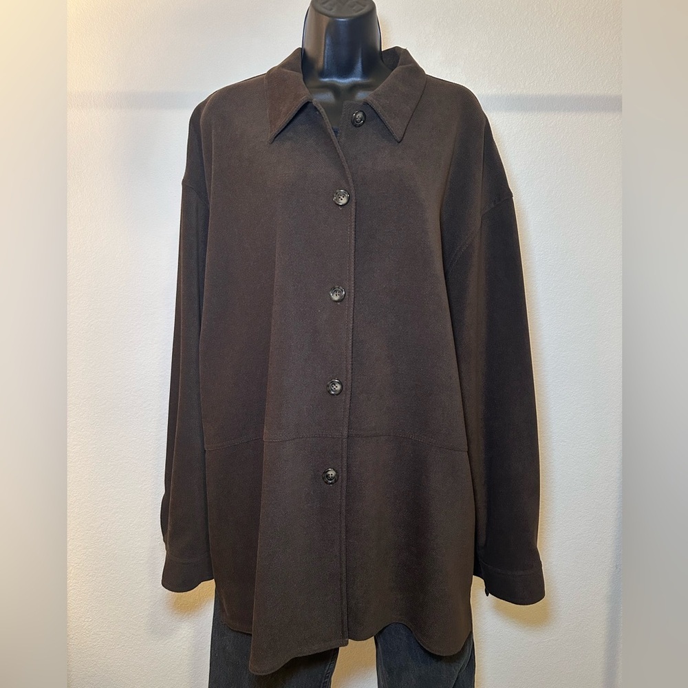 Talbots Button Up Over Shirt